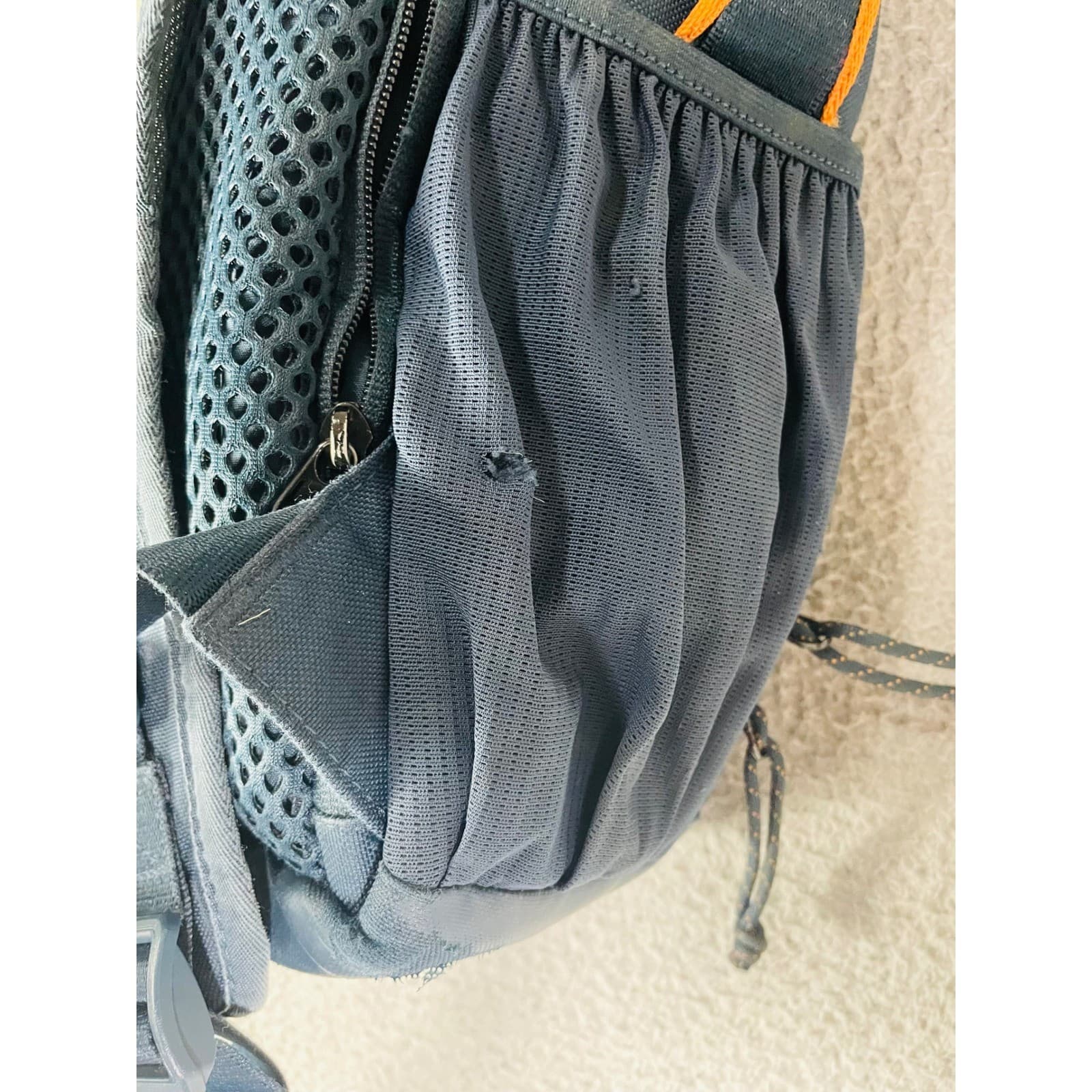 Nike Utility Elite Backpack Navy Blue Orange Training Gym Laptop Bag Air Max - Thumbnail 8