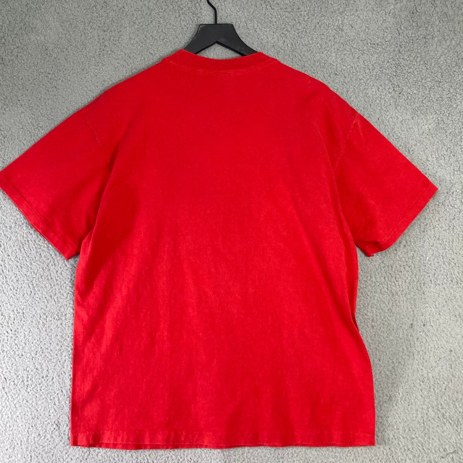 Vintage 90s Christmas Graphic T-Shirt Red Unisex XL All Strung Out - Thumbnail 4