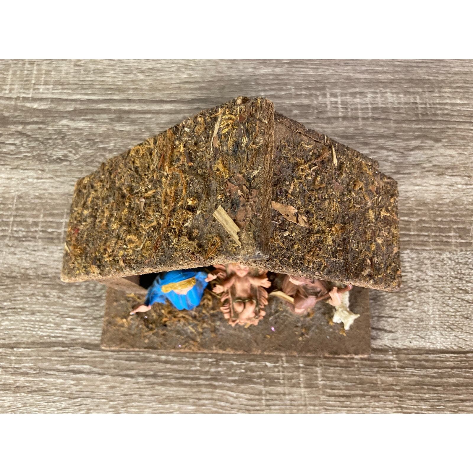 Vintage Italian Wooden Nativity Scene Crèche Set Christmas Decor - Thumbnail 5