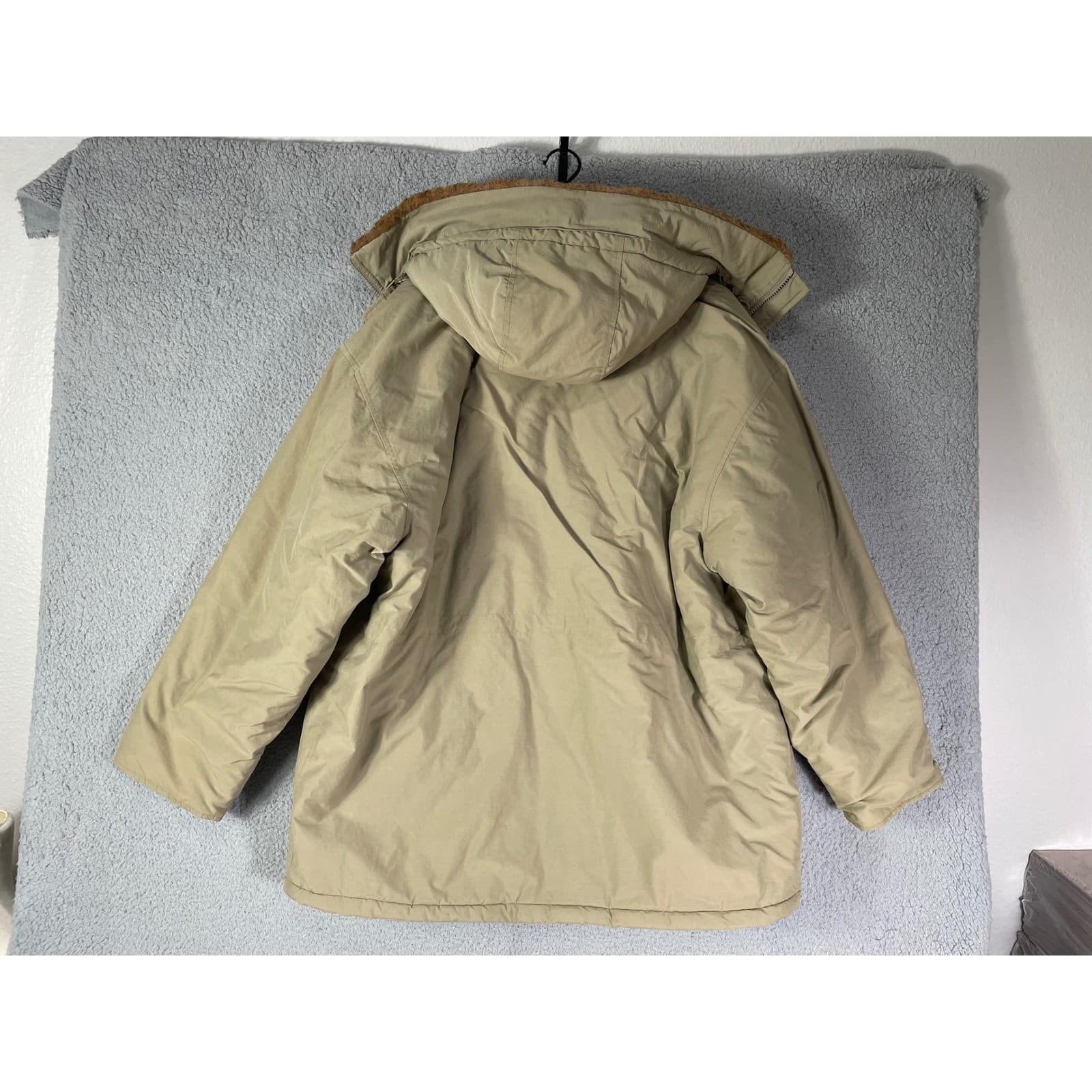 Canyon Guide Outfitters Expedition Supply Parka Mens XL Khaki Faux Shearling - Thumbnail 8