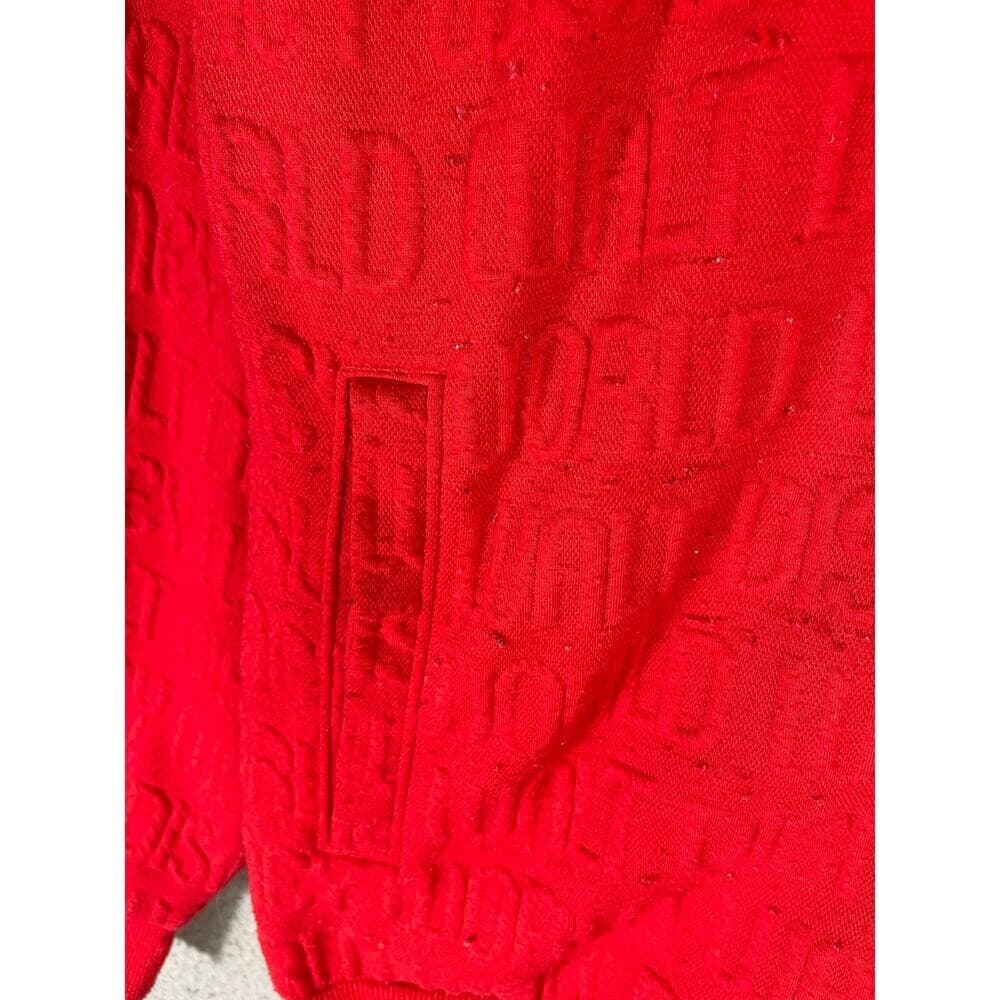 Walt Disney World Red Track Jacket Embossed Zip Varsity Unisex Adult Large - Thumbnail 10