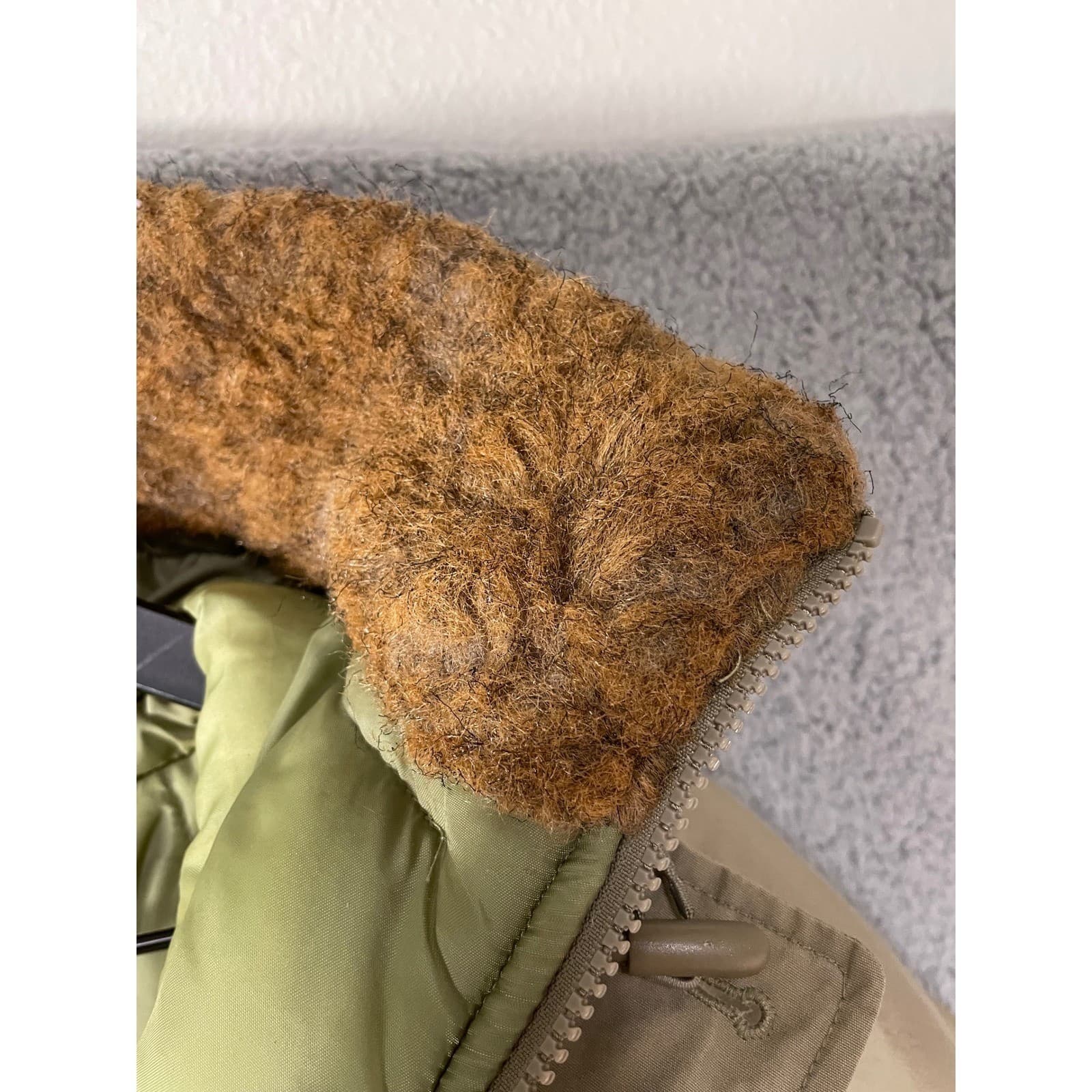 Canyon Guide Outfitters Expedition Supply Parka Mens XL Khaki Faux Shearling - Thumbnail 11