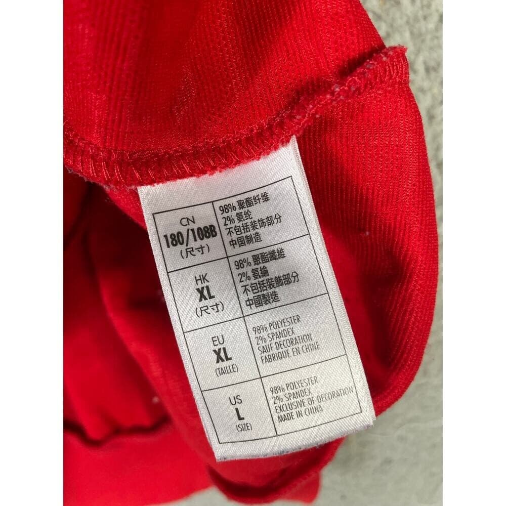 Walt Disney World Red Track Jacket Embossed Zip Varsity Unisex Adult Large - Thumbnail 5