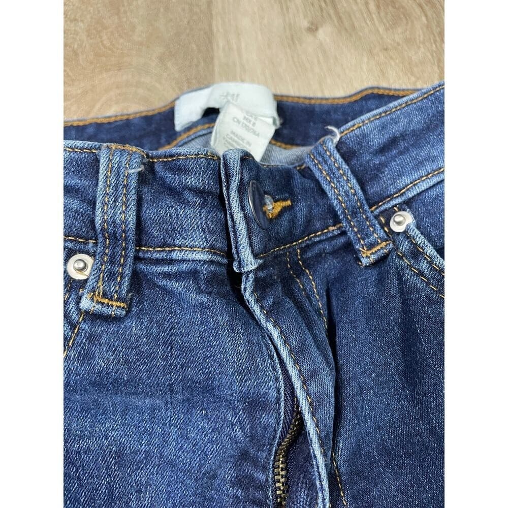 H&M Women's High Waist 8 Skinny Jeans Blue Stretch Denim 99% Cotton Casual Y2K - Thumbnail 7