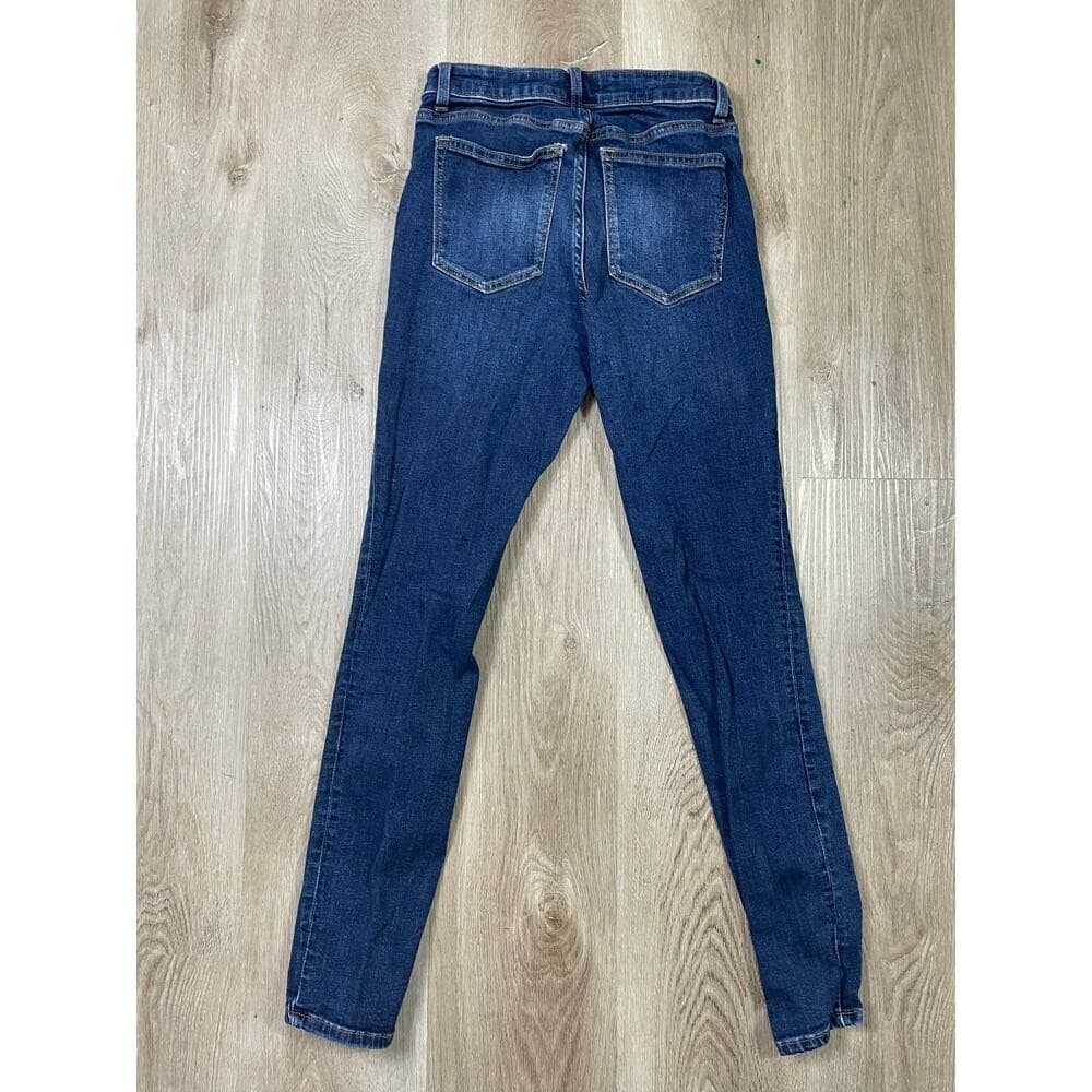 H&M Women's High Waist 8 Skinny Jeans Blue Stretch Denim 99% Cotton Casual Y2K - Thumbnail 8