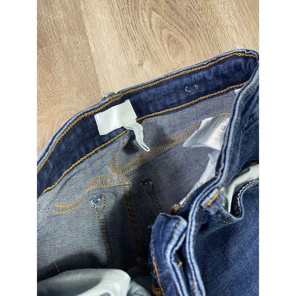 H&M Women's High Waist 8 Skinny Jeans Blue Stretch Denim 99% Cotton Casual Y2K - Thumbnail 6