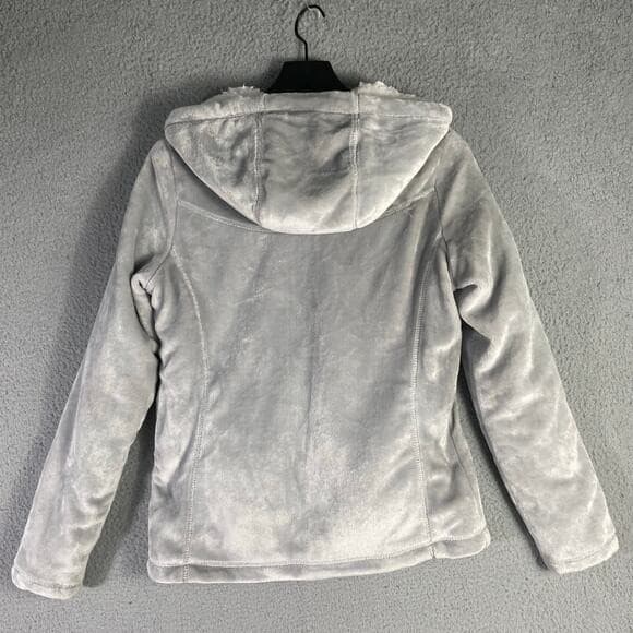 Weatherproof Gray Faux Shearling Lined Jacket Women's M Winter Zip Hoodie - Thumbnail 10