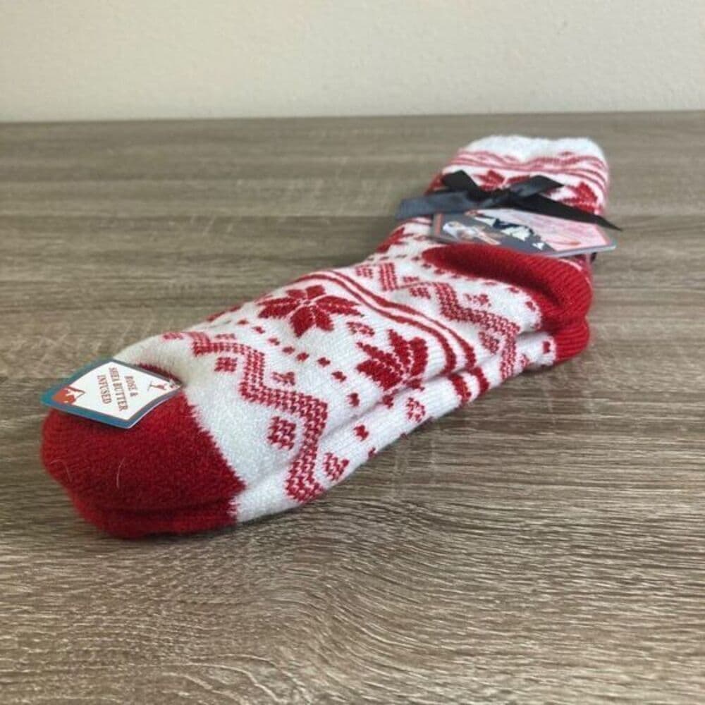 Aromasoles Socks Infused Rose Shea Butter Slipper Lounge Womens One Size - Thumbnail 7