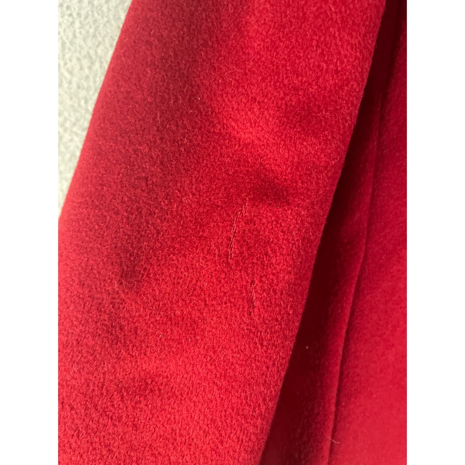 Worumbo 100% Wool Blazer Red Womens Vintage Coat Jacket Tailored USA M/L - Thumbnail 13