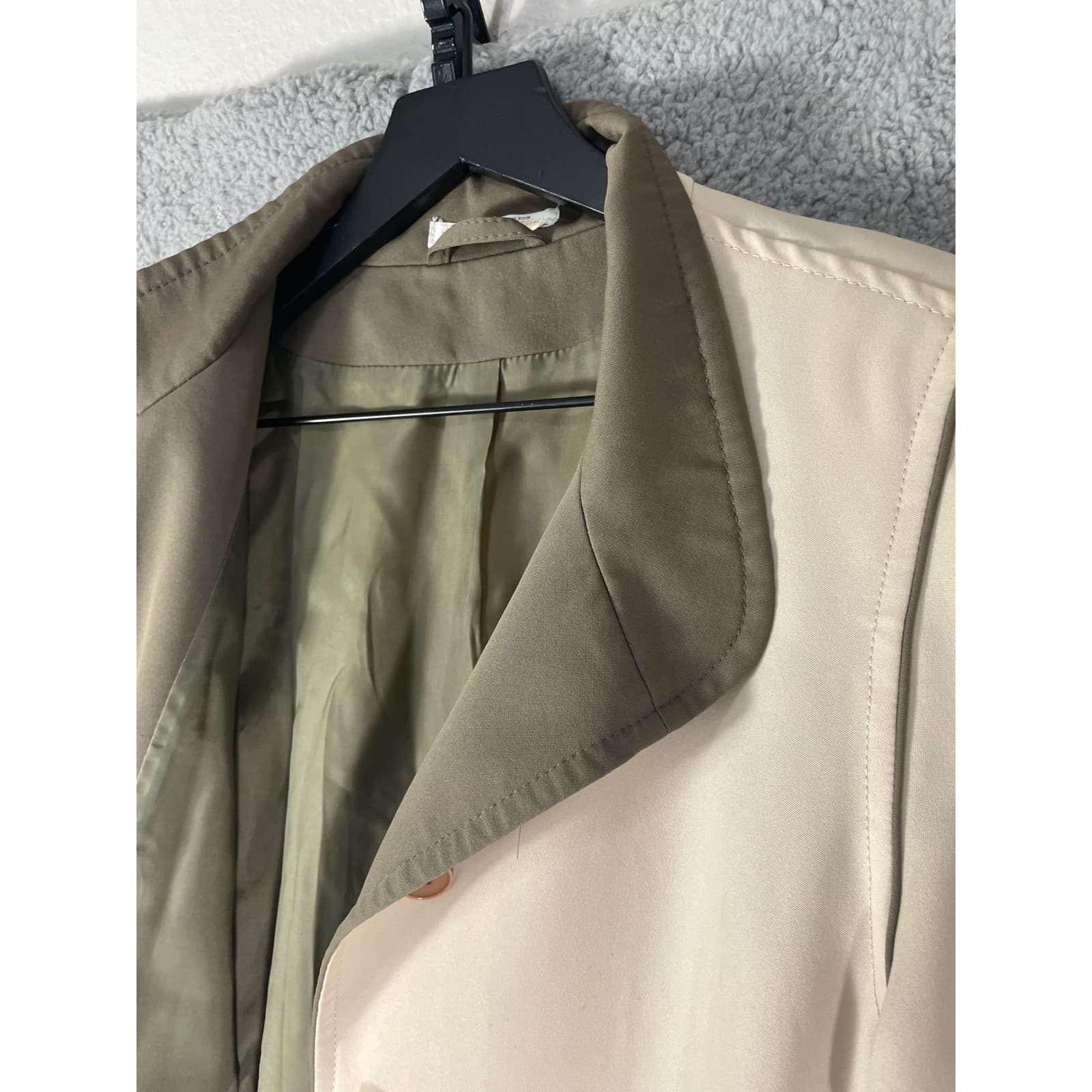 Vintage Forecaster Boston Beige Trench Coat Womens 15/16 Long Raincoat Lined - Thumbnail 16