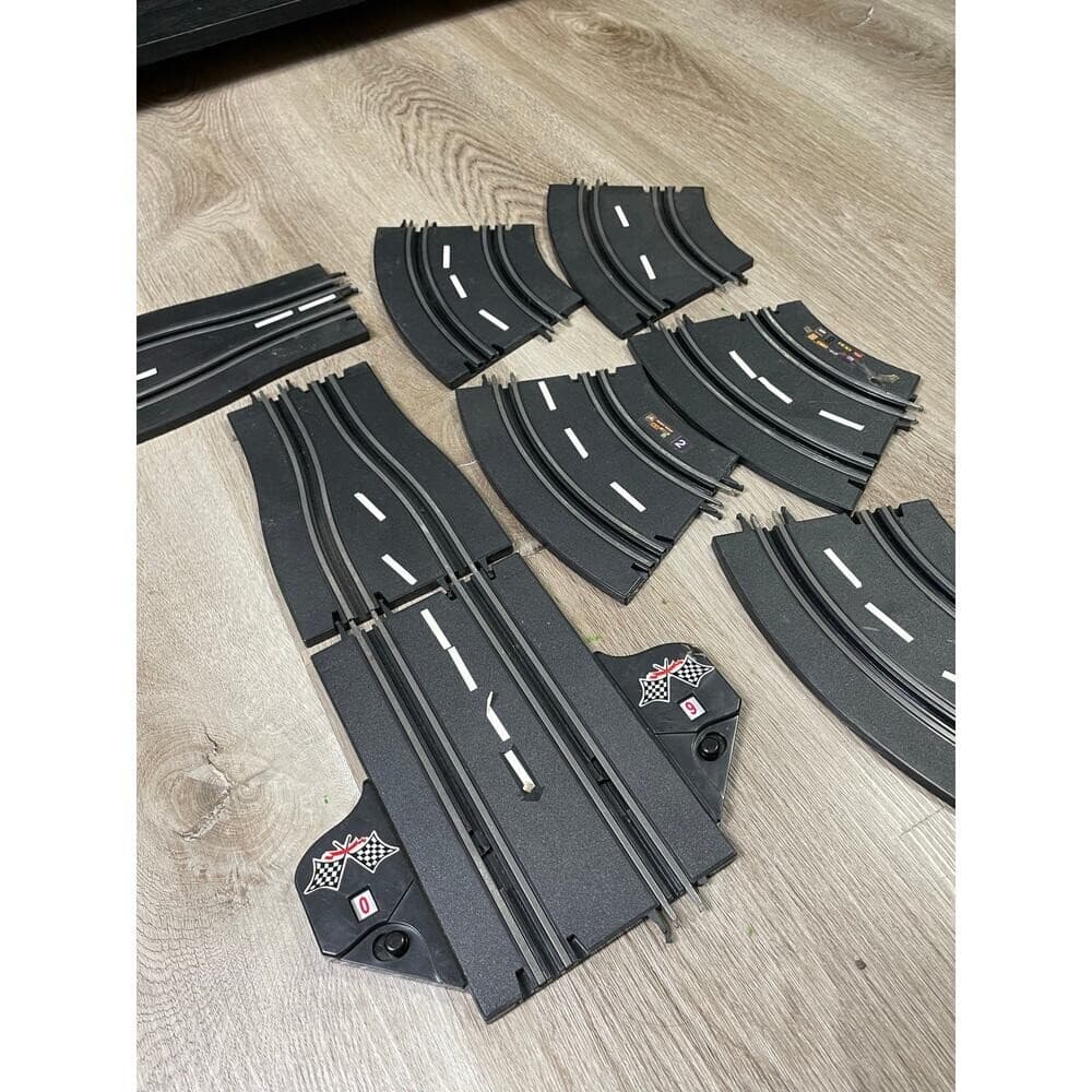 Golden Bright ACO Slot Car Track Lot Curved & Straight Pieces Racing Set - Thumbnail 10