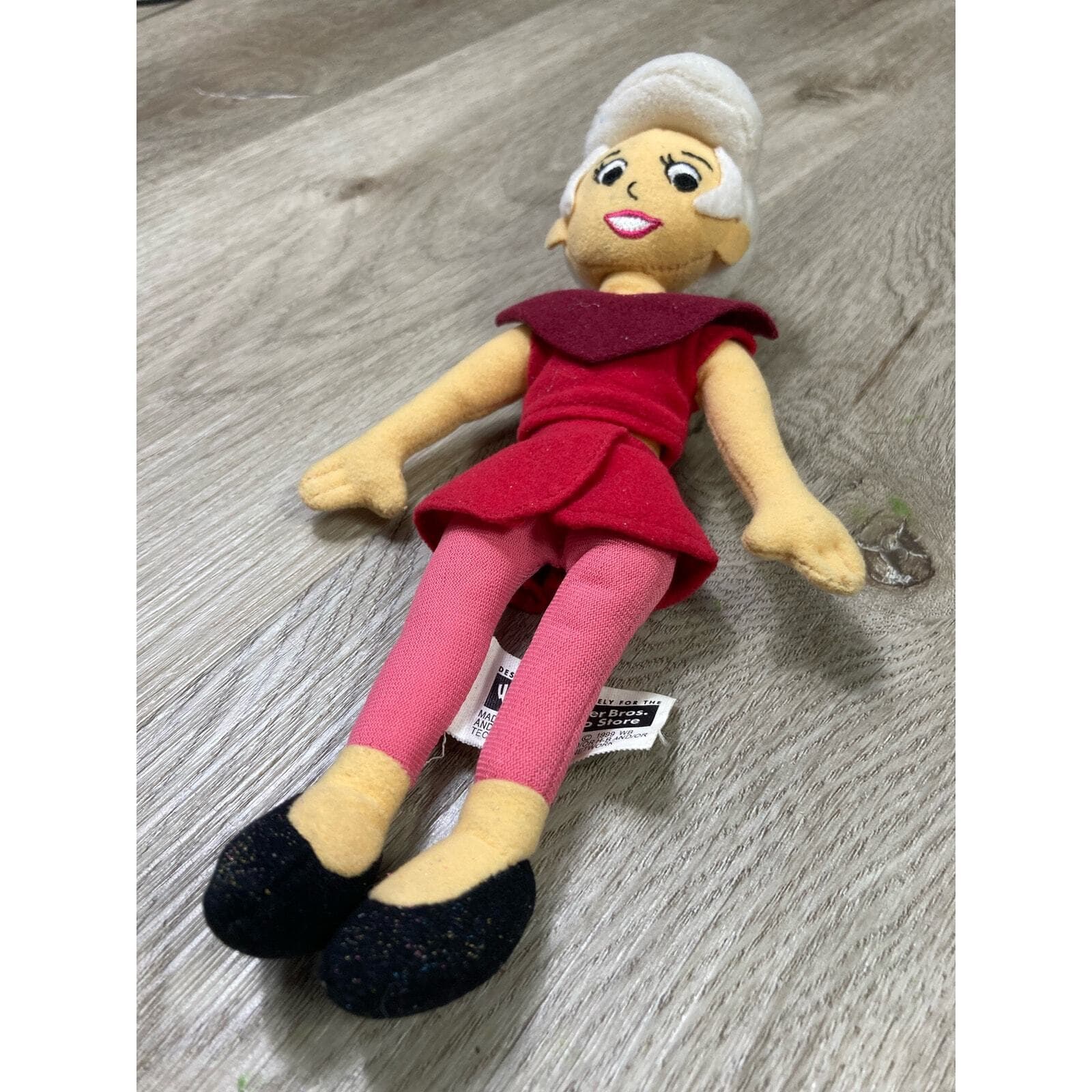 Vintage 1999 Warner Bros. Judy Jetson Plush Bean Bag Doll 8" The Jetsons - Thumbnail 7