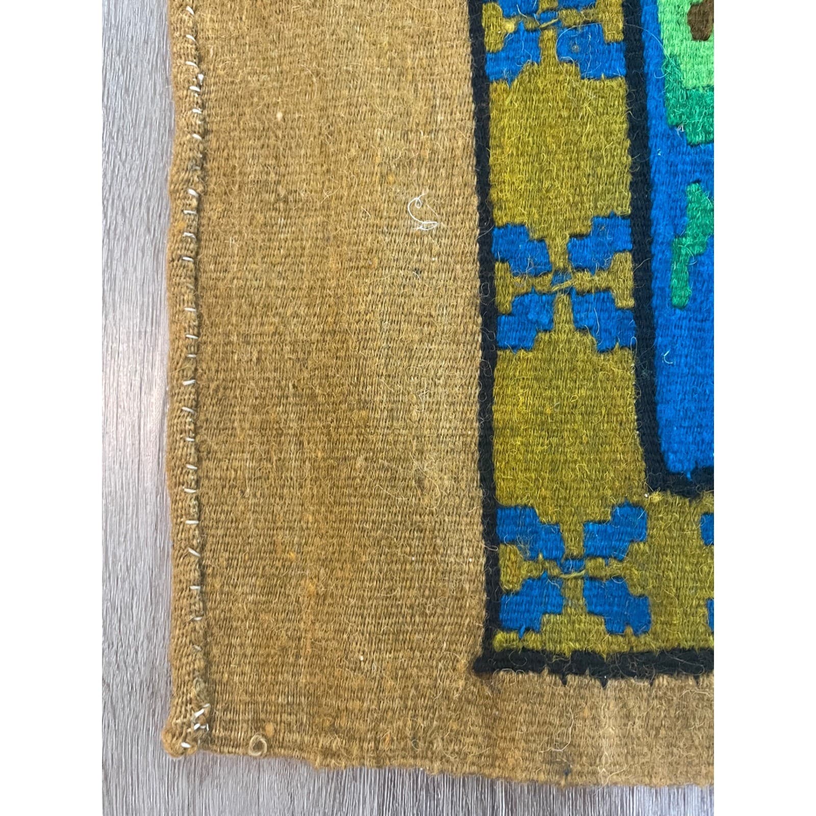 Vintage Bessarabian Kilim Rug Floral Rose Wool 70x50 Moldovan Romanian Flatweave - Thumbnail 10