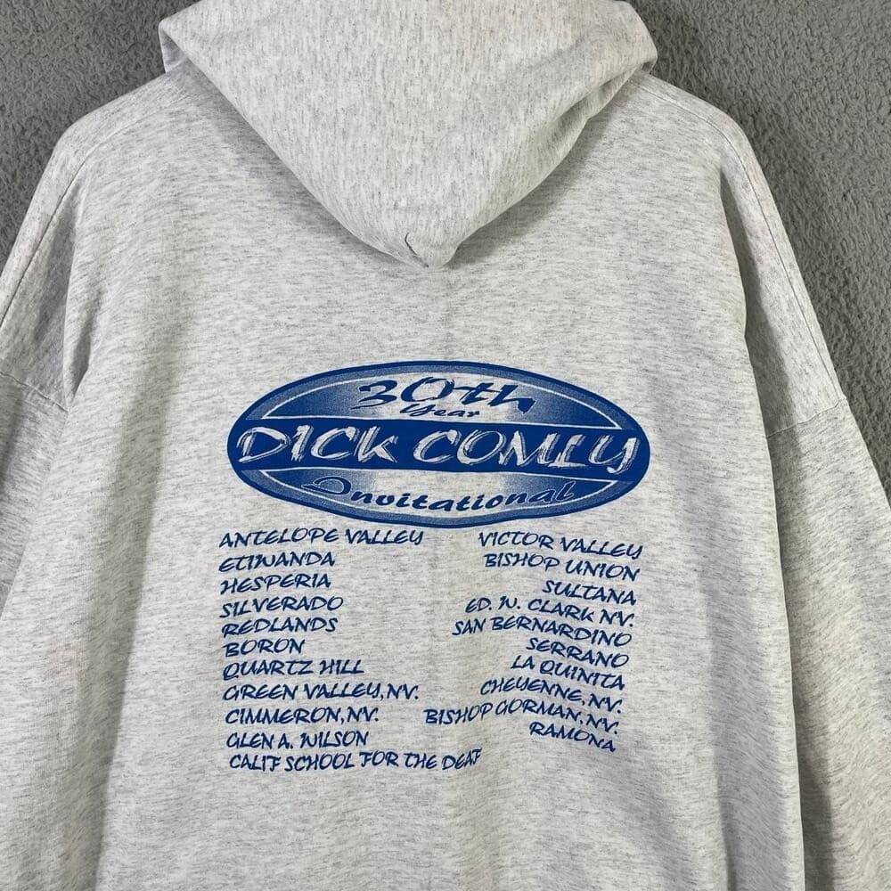 Vintage 1997 Dick Comly Classic Wrestling Hoodie Hanes Activewear XXL - Thumbnail 9