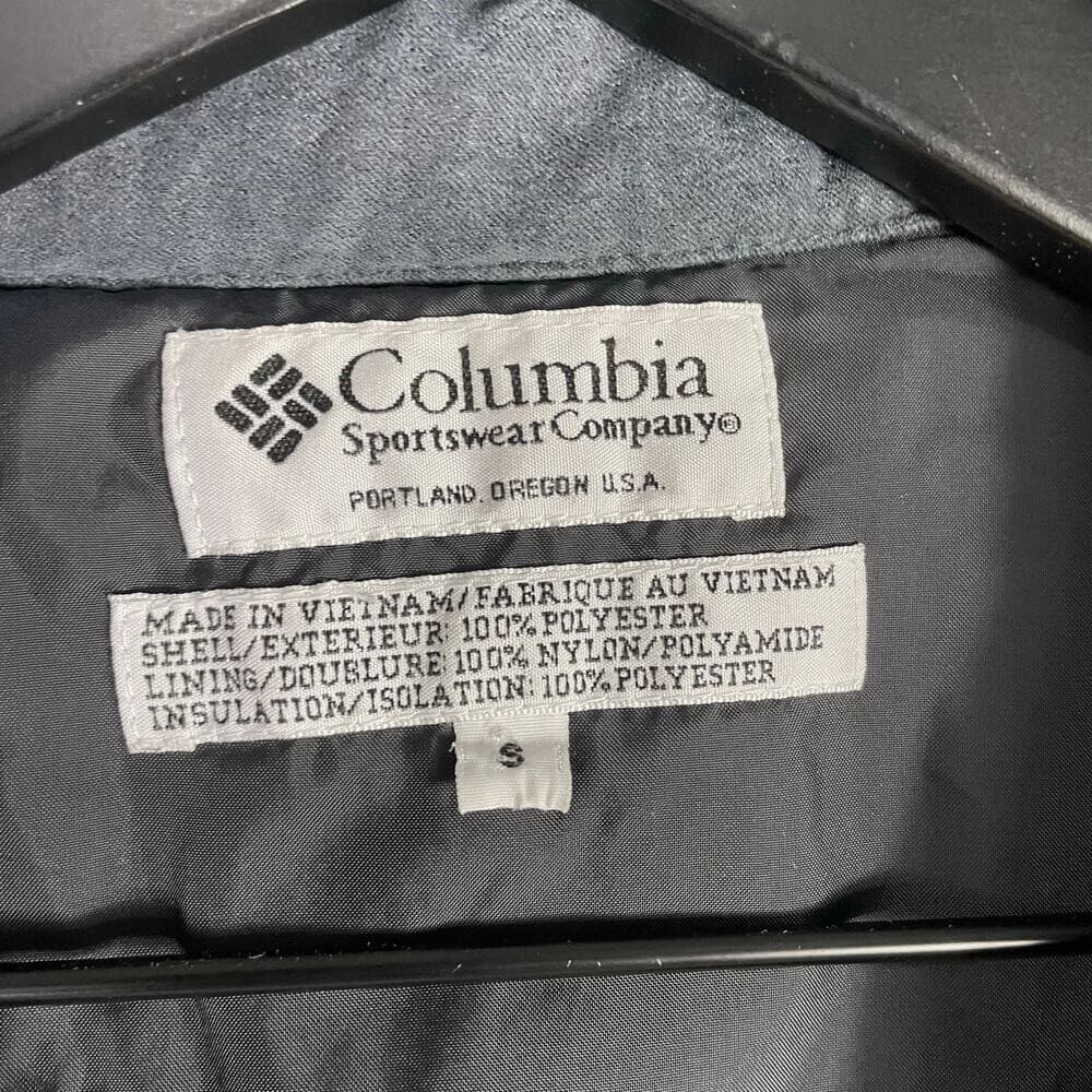 Columbia Vintage Gray Zip Up Utility Vest Women's Sz S Full Zip Pockets Outdoor - Thumbnail 2