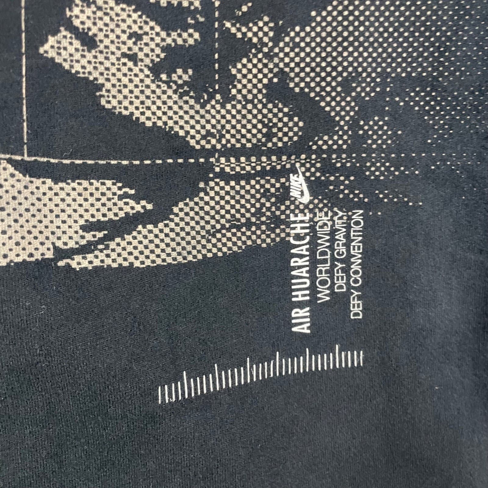 Nike Air Huarache Worldwide Graphic T-Shirt Mens XXL Black Short Sleeve Cotton - Thumbnail 9