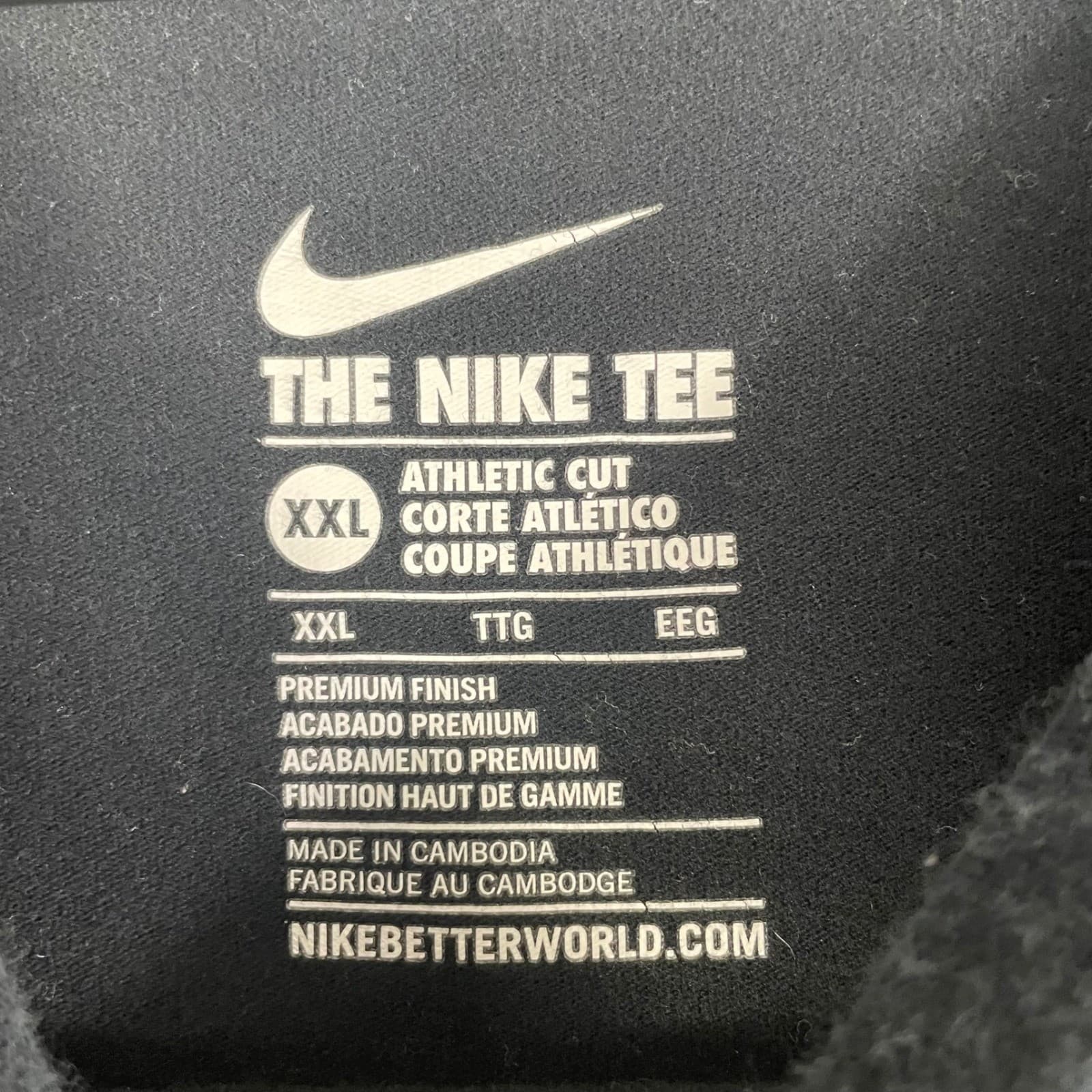 Nike Air Huarache Worldwide Graphic T-Shirt Mens XXL Black Short Sleeve Cotton - Thumbnail 3
