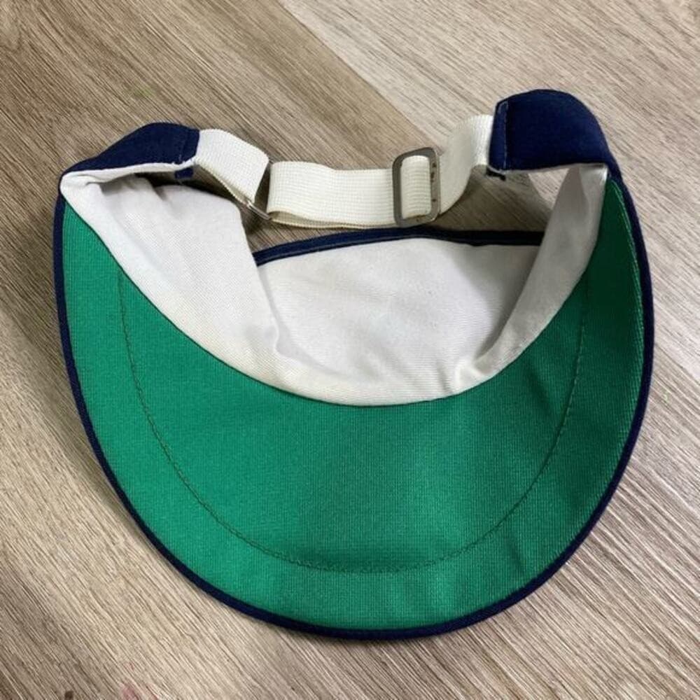 Vintage West Virginia Mountaineers NCAA Adjustable Visor Hat Blue Unisex Adult - Thumbnail 4