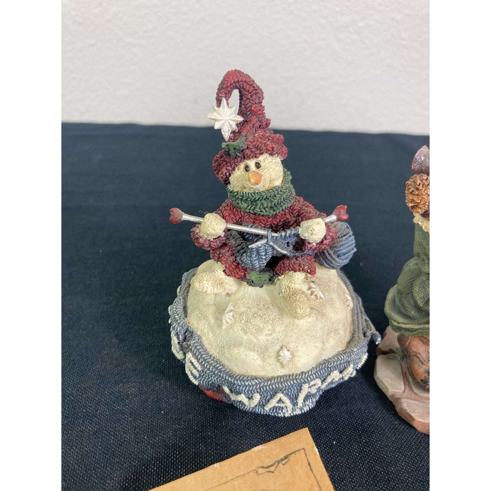Boyds & Bears Friends Bundle 2 Collectible Resin Figurines Christmas Holiday Vtg - Thumbnail 13