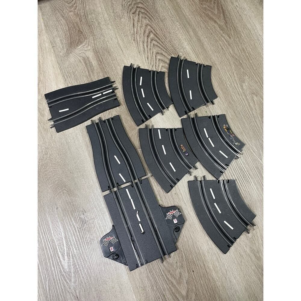 Golden Bright ACO Slot Car Track Lot Curved & Straight Pieces Racing Set - Thumbnail 6