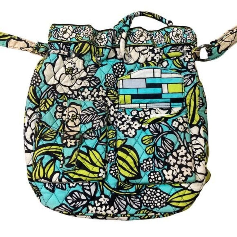 Vera Bradley Island Blooms Cinch-Top Backpack Multicolored Women's - Thumbnail 2
