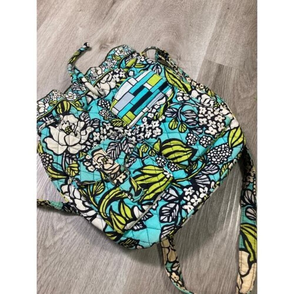 Vera Bradley Island Blooms Cinch-Top Backpack Multicolored Women's - Thumbnail 5