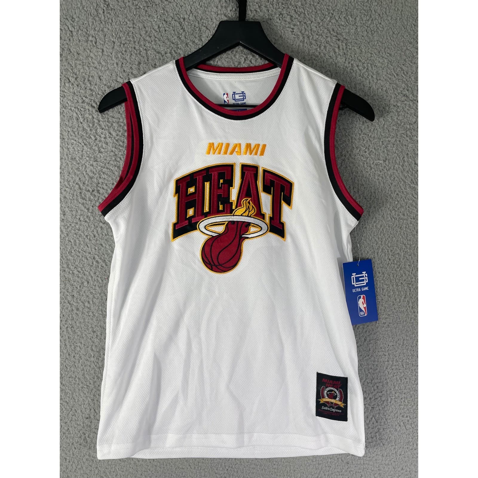 Miami Heat Youth NBA Basketball Jersey White Ultra Game Size 14-16 - Thumbnail 3
