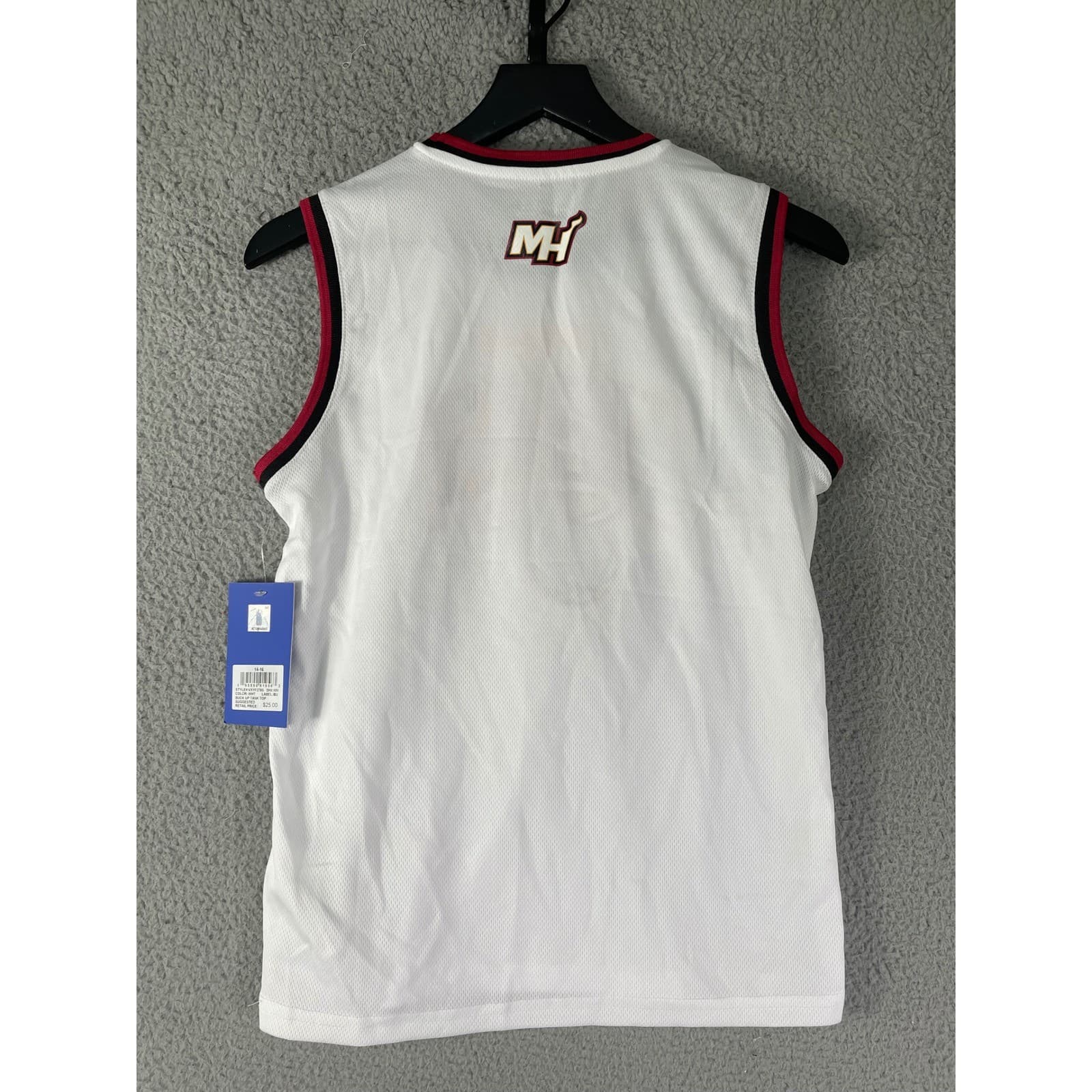 Miami Heat Youth NBA Basketball Jersey White Ultra Game Size 14-16 - Thumbnail 8