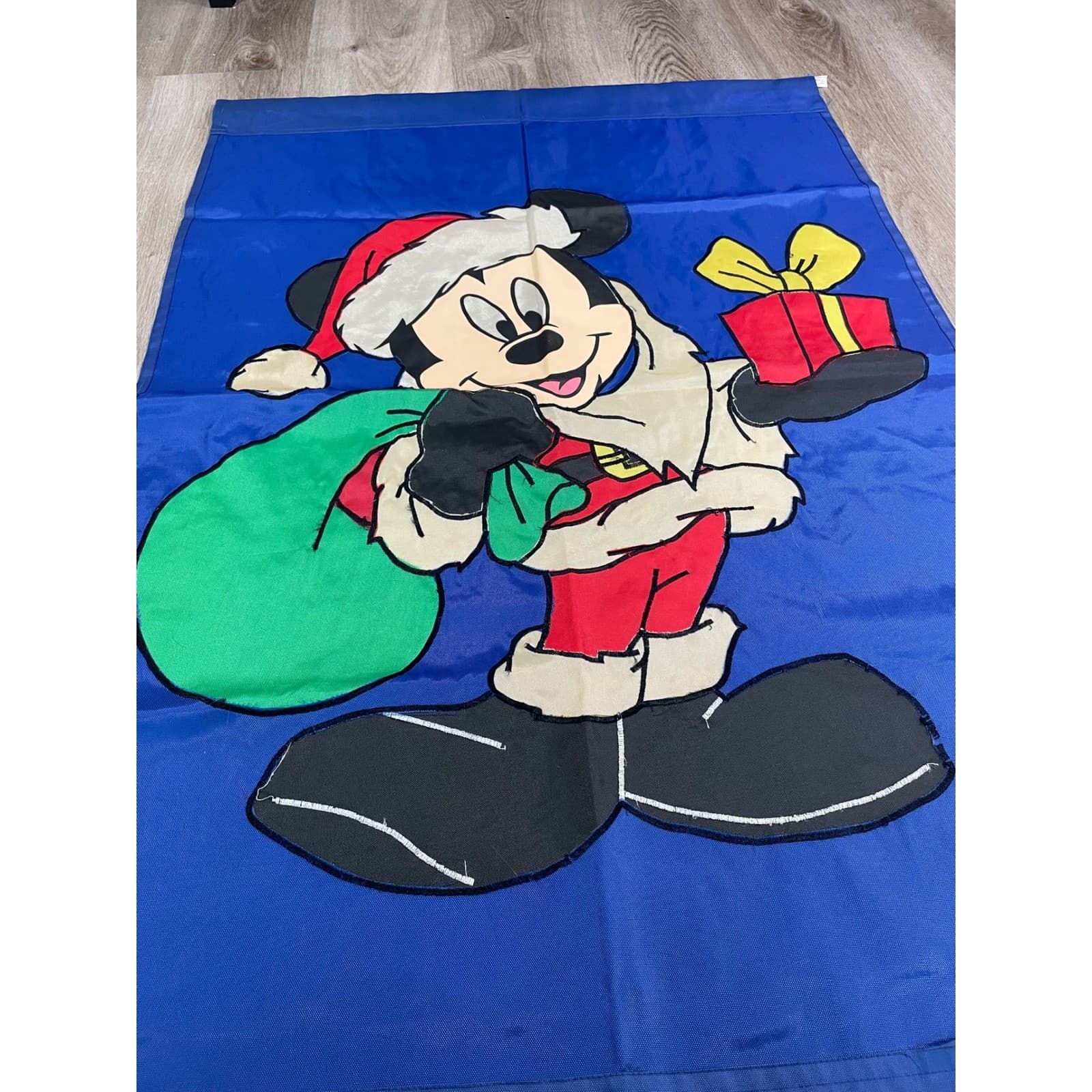 Disney Mickey Mouse Santa Christmas Garden Flag Holiday Decor - Thumbnail 11