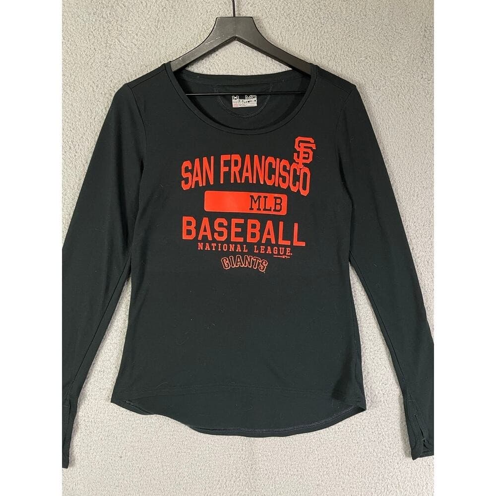 Under Armour SF Giants HeatGear Shirt Women's M Long Sleeve Black MLB Baseball - Thumbnail 10