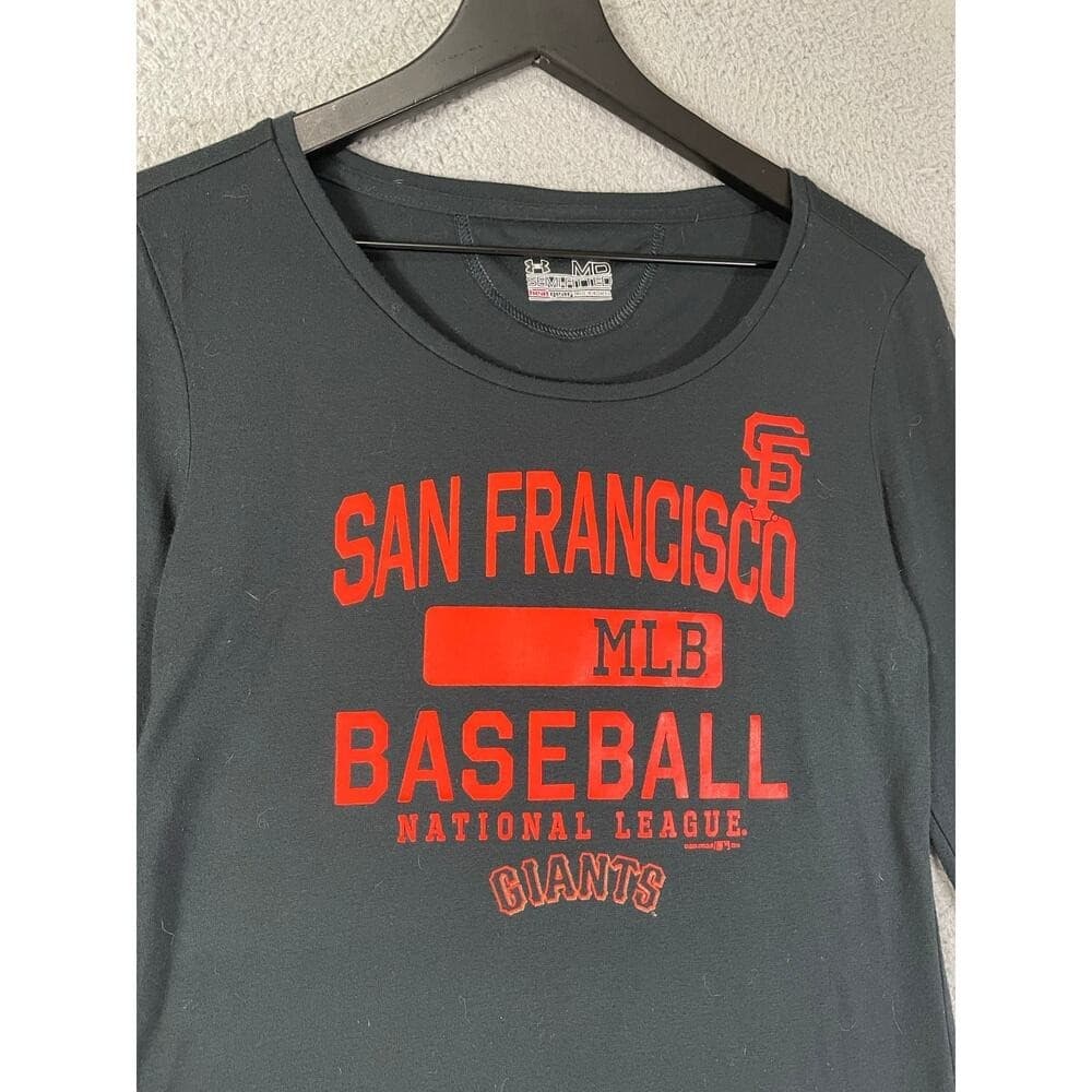 Under Armour SF Giants HeatGear Shirt Women's M Long Sleeve Black MLB Baseball - Thumbnail 9