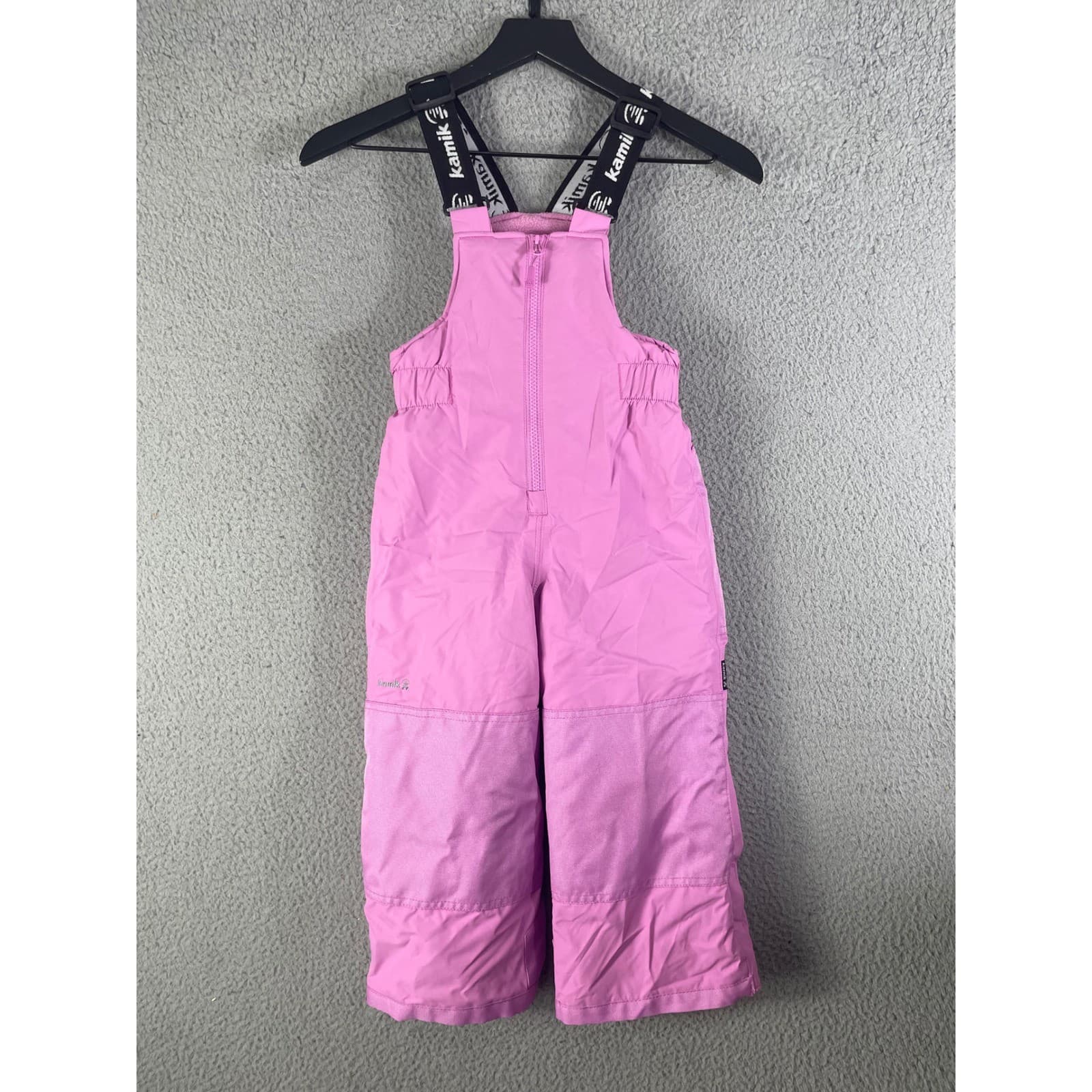 Kamik Kids Snow Bibs Size 4 Pink Insulated Ski Snow Pants Adjustable Straps - Thumbnail 5