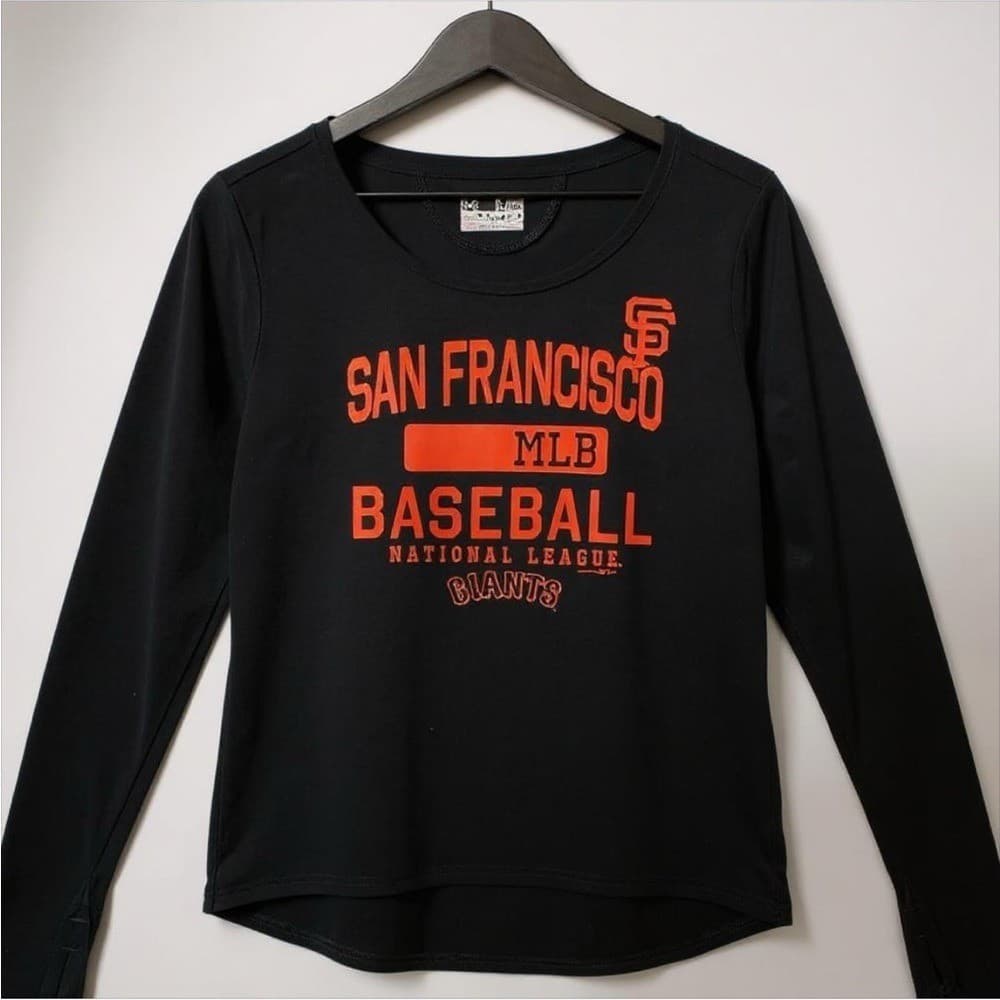 Under Armour SF Giants HeatGear Shirt Women's M Long Sleeve Black MLB Baseball - Thumbnail 3