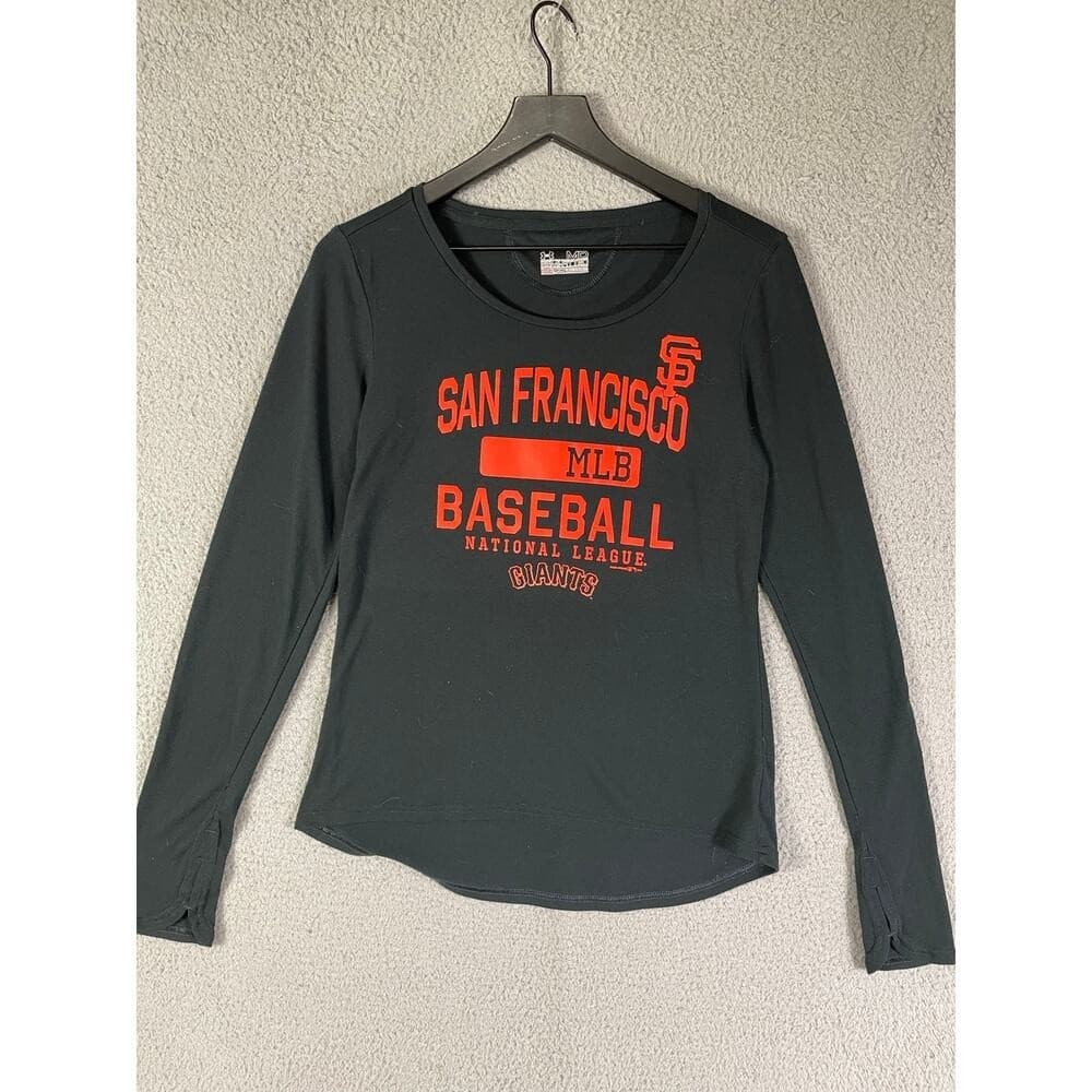 Under Armour SF Giants HeatGear Shirt Women's M Long Sleeve Black MLB Baseball - Thumbnail 7