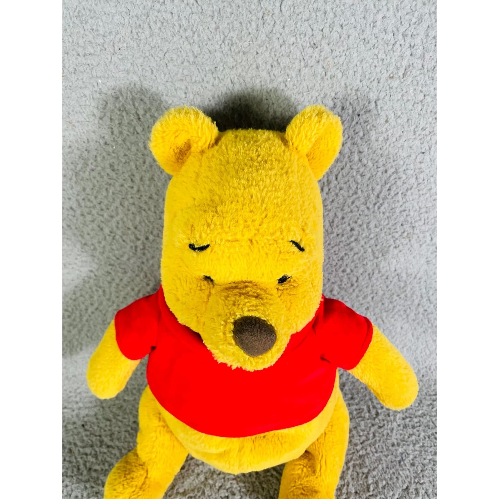 Disney Winnie the Pooh Plush Doll Stuffed Animal Yellow Red Shirt Gift Toy - Thumbnail 6