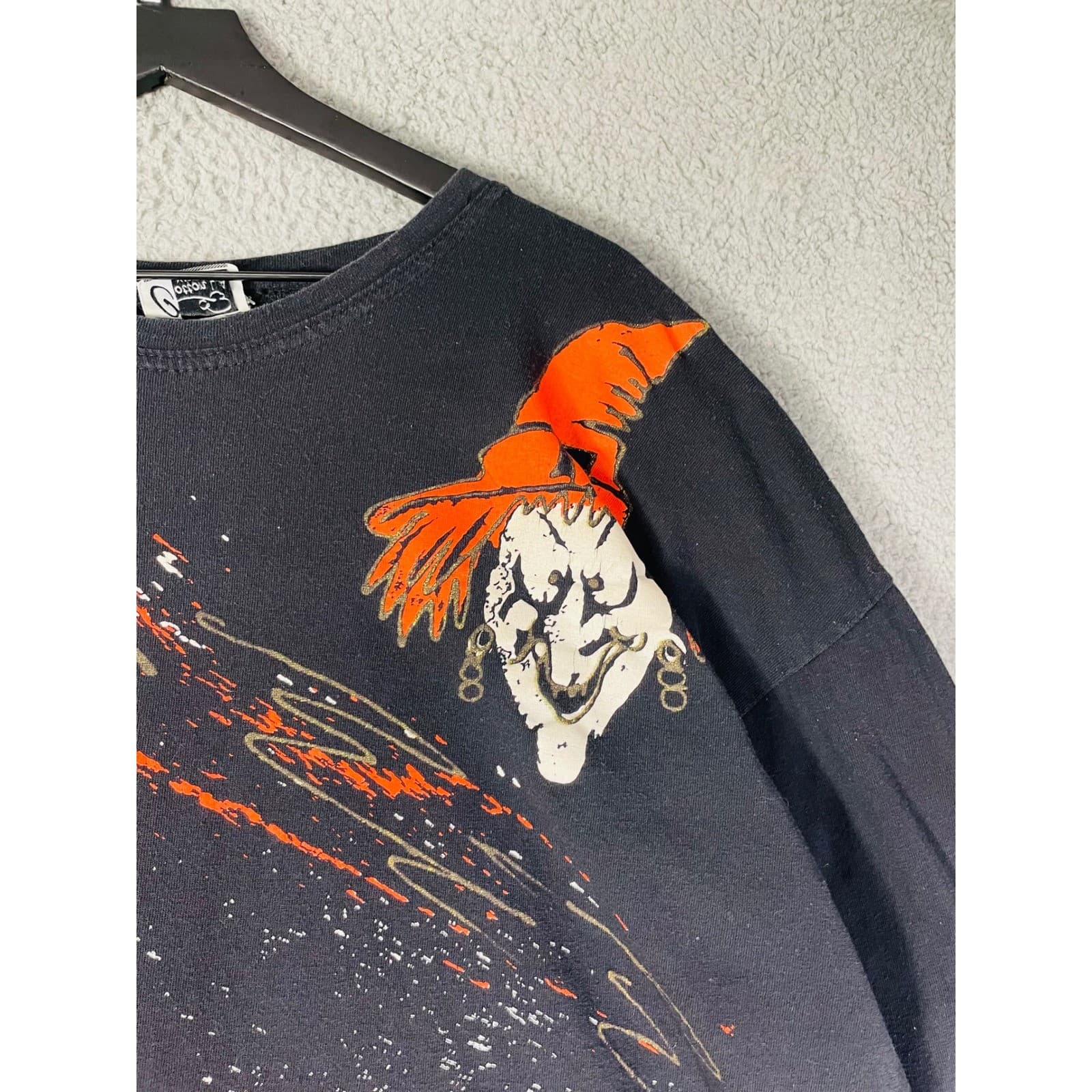 Vintage Cotton LA Halloween Graphic Sweatshirt Pumpkins Scarecrow Made USA XL - Thumbnail 5