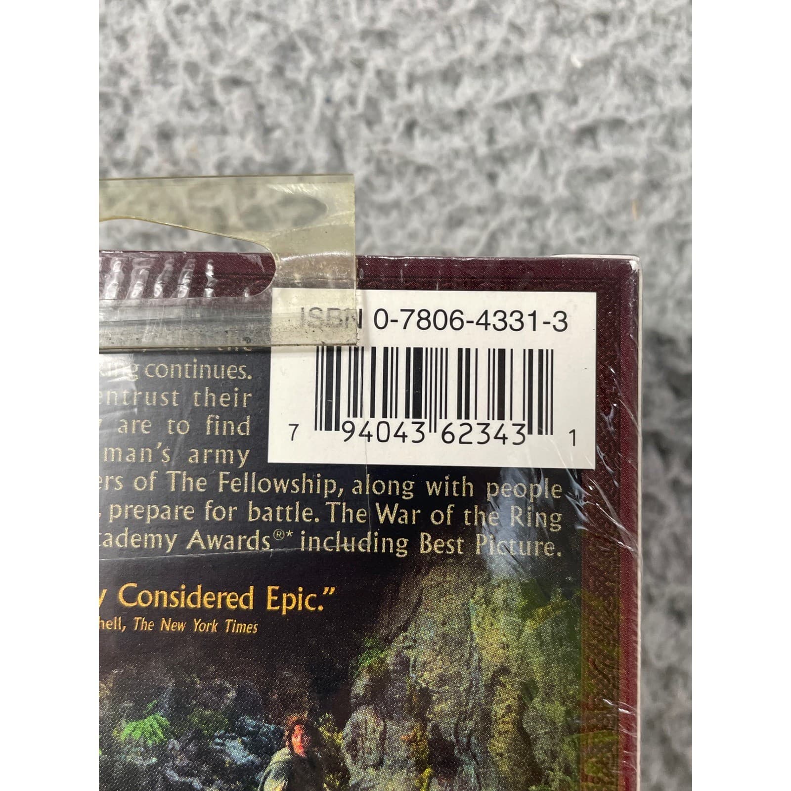 The Lord of the Rings The Two Towers VHS Tape Factory Sealed Collectible - Thumbnail 7