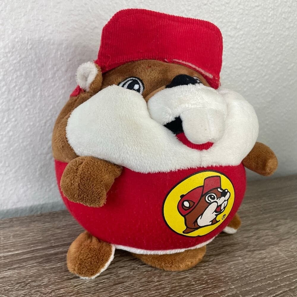 Buc-ee's Beaver Plush 8" Red Shirt Jaag 2015 Stuffed Animal Toy Cap Logo TX Gift - Thumbnail 11