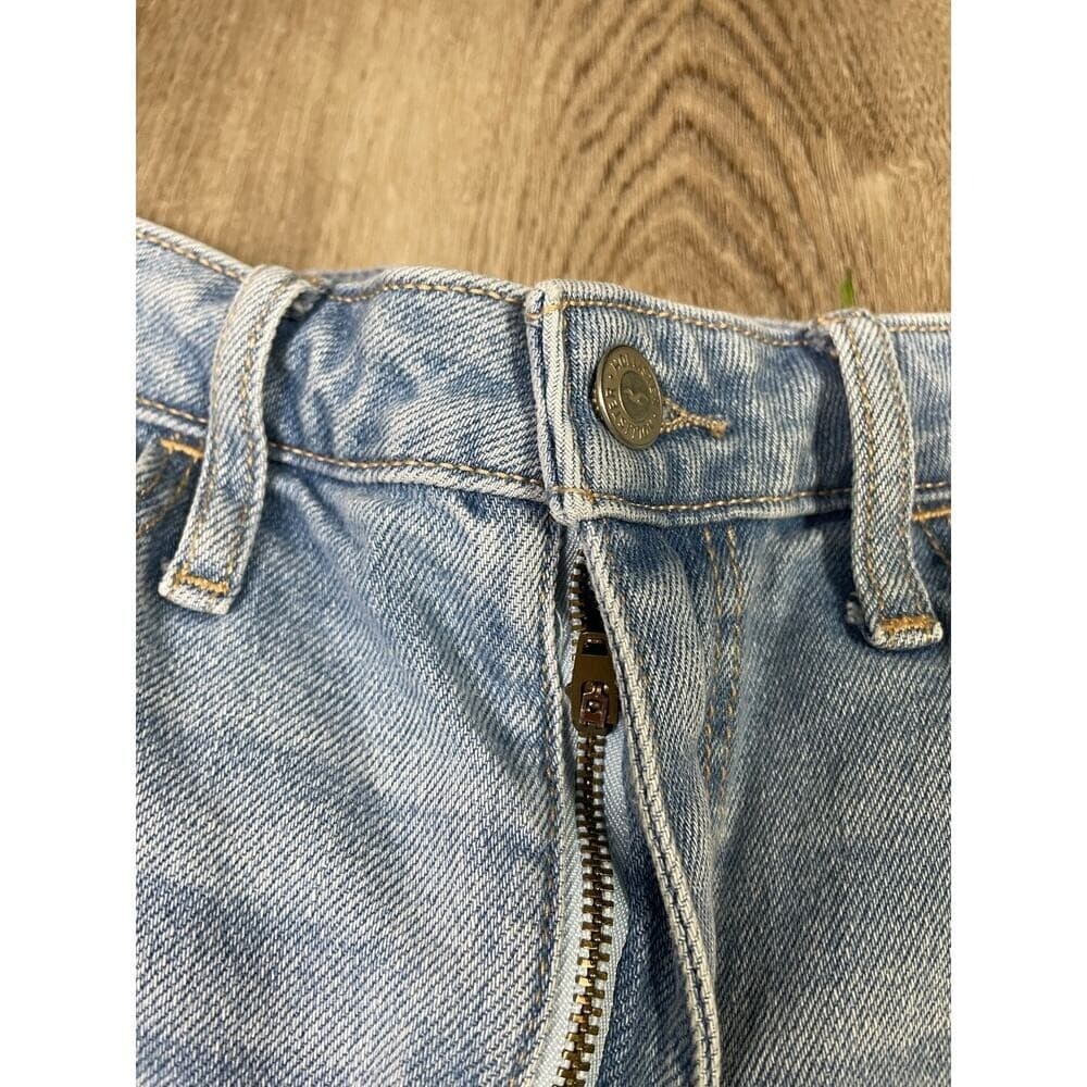 Hollister Ultra High-Rise Dad Jeans Distressed Light Wash W23 L31 Stretch - Thumbnail 7