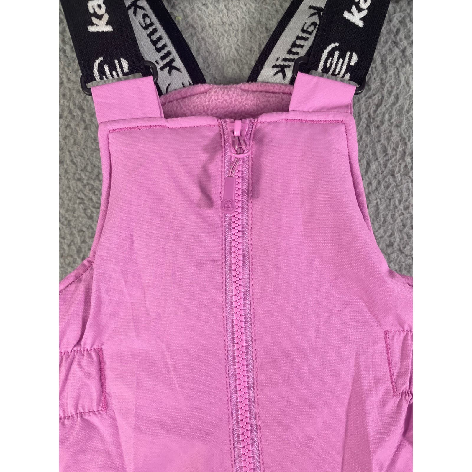 Kamik Kids Snow Bibs Size 4 Pink Insulated Ski Snow Pants Adjustable Straps - Thumbnail 8