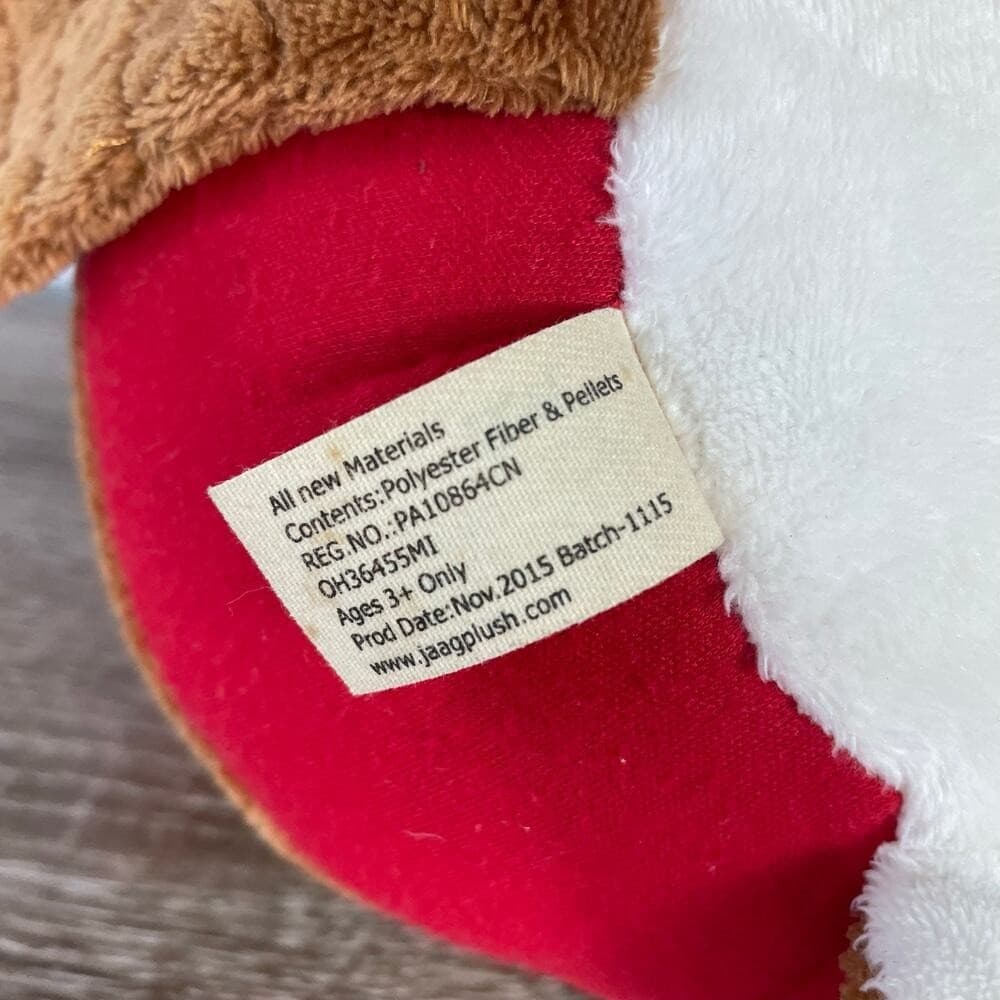 Buc-ee's Beaver Plush 8" Red Shirt Jaag 2015 Stuffed Animal Toy Cap Logo TX Gift - Thumbnail 3