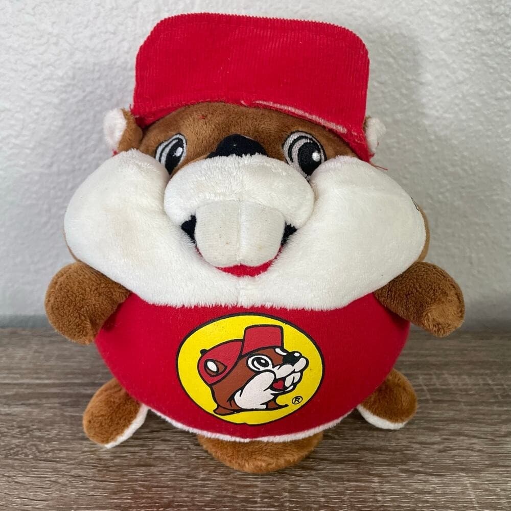 Buc-ee's Beaver Plush 8" Red Shirt Jaag 2015 Stuffed Animal Toy Cap Logo TX Gift - Thumbnail 12