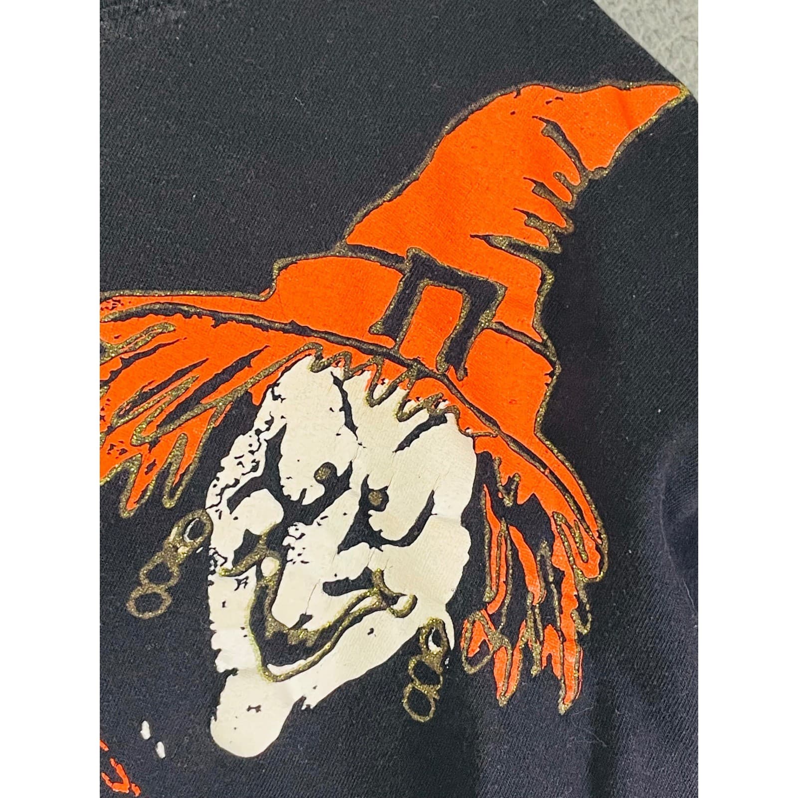 Vintage Cotton LA Halloween Graphic Sweatshirt Pumpkins Scarecrow Made USA XL - Thumbnail 8