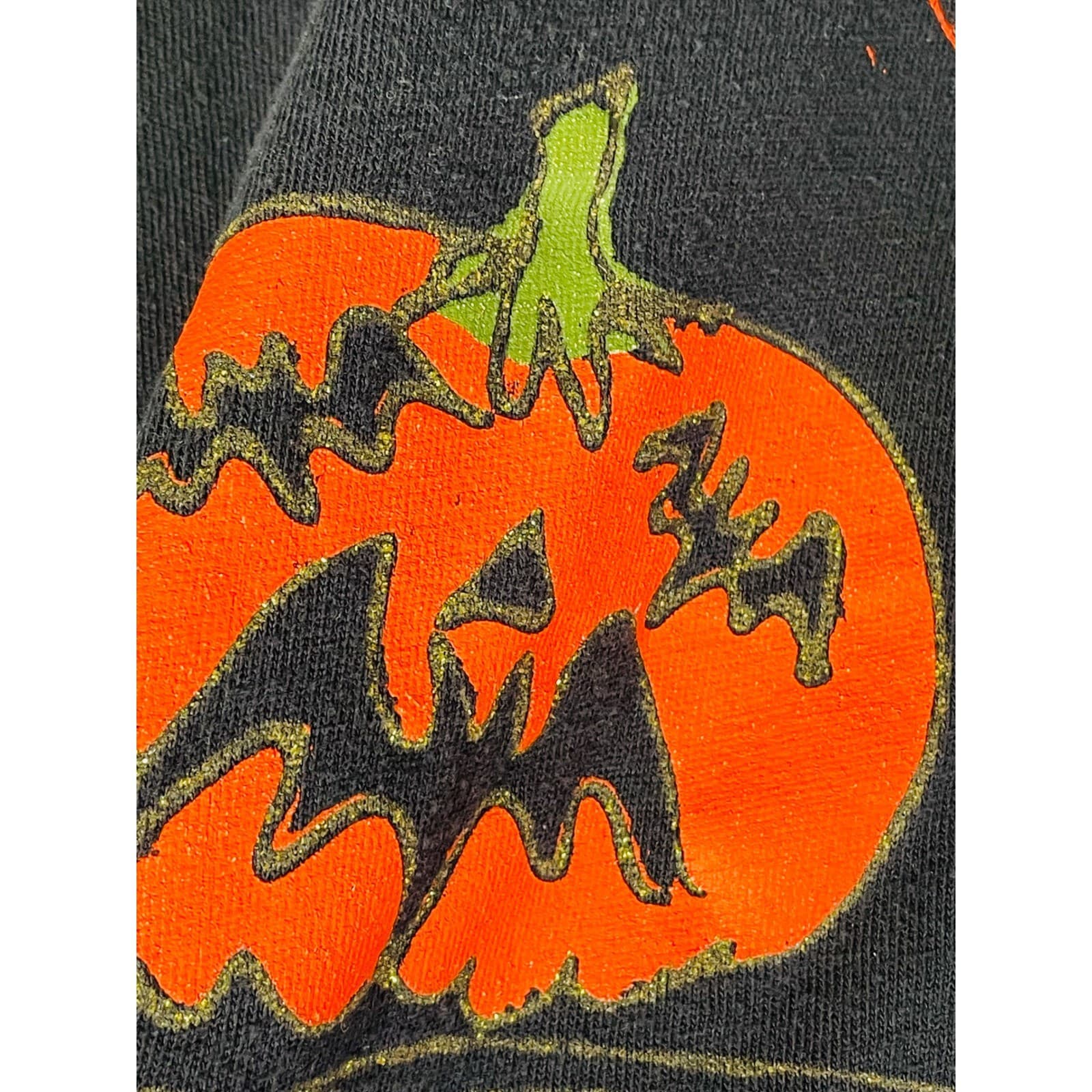 Vintage Cotton LA Halloween Graphic Sweatshirt Pumpkins Scarecrow Made USA XL - Thumbnail 9