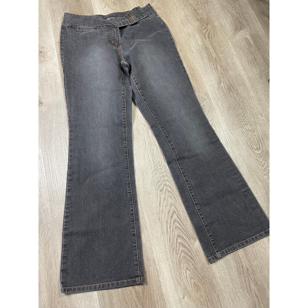 Y2K Vintage Low Rise Bootcut Jeans Women Size 11 Dark Wash Denim 2000s Rampage - Thumbnail 4