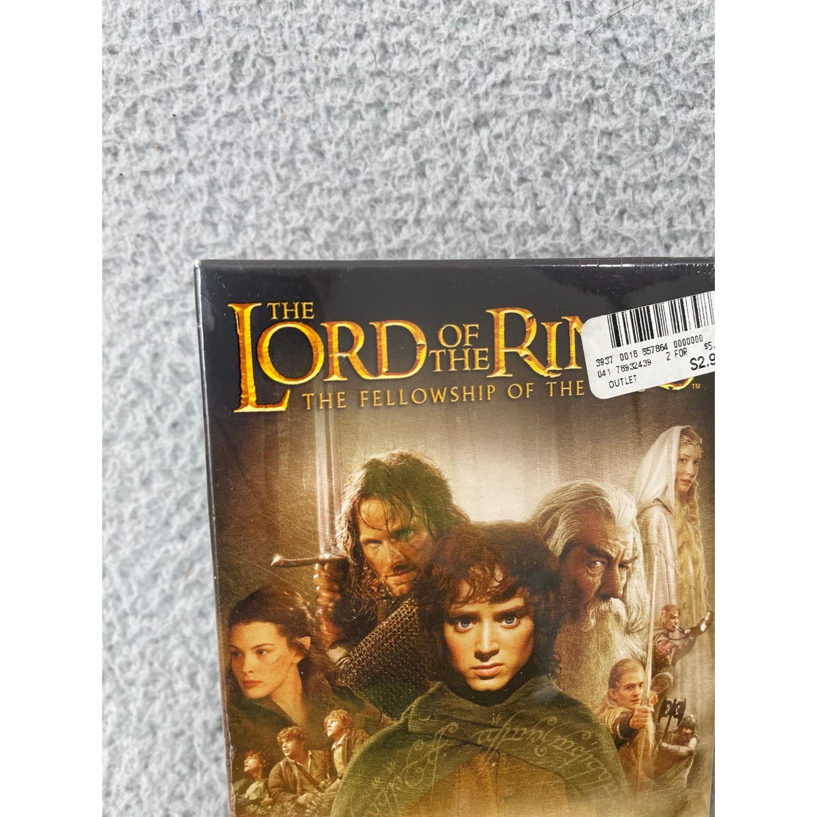 Lord of the Rings Fellowship VHS New Sealed 2002 LOTR Tolkien Movie - Thumbnail 3