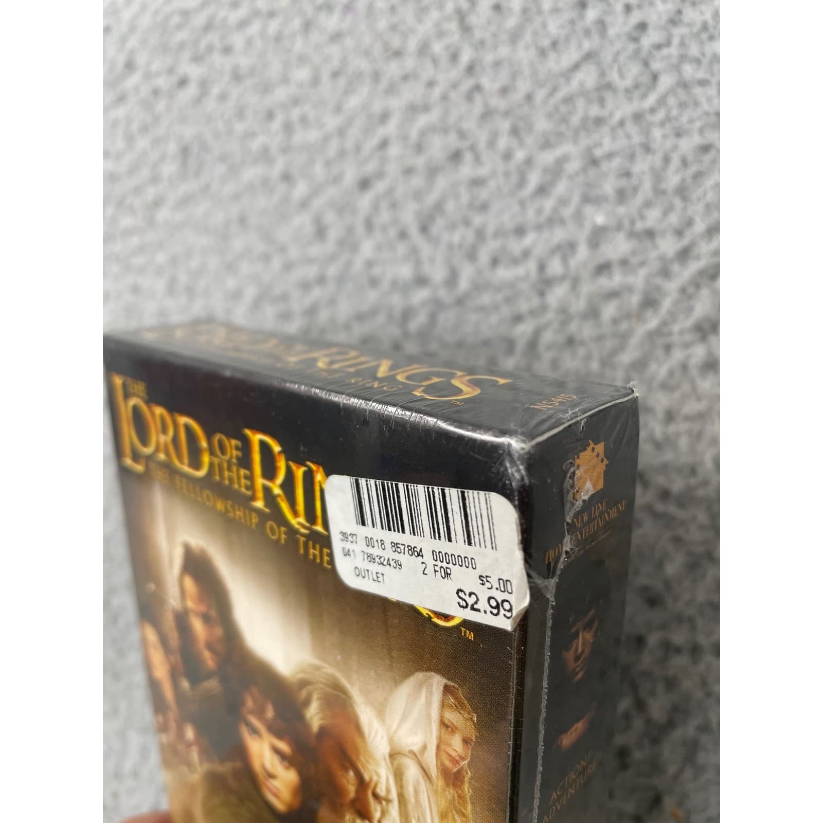 Lord of the Rings Fellowship VHS New Sealed 2002 LOTR Tolkien Movie - Thumbnail 5