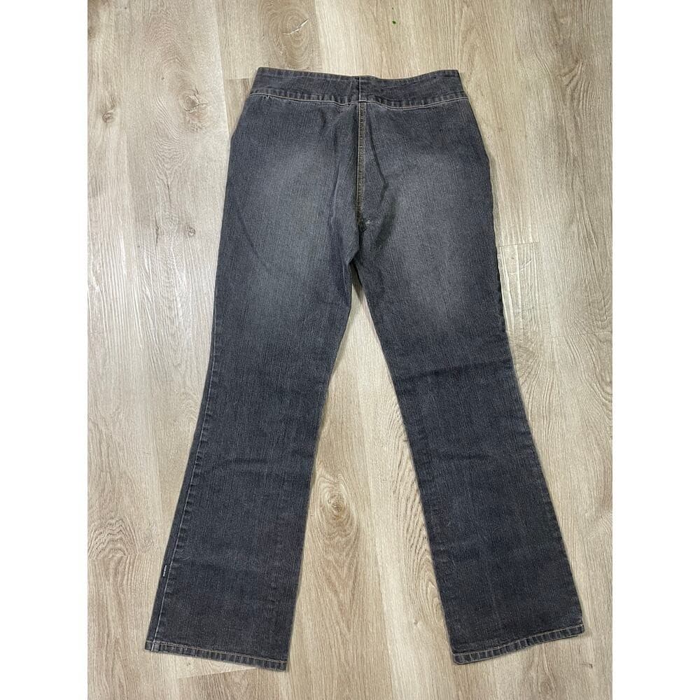 Y2K Vintage Low Rise Bootcut Jeans Women Size 11 Dark Wash Denim 2000s Rampage - Thumbnail 9