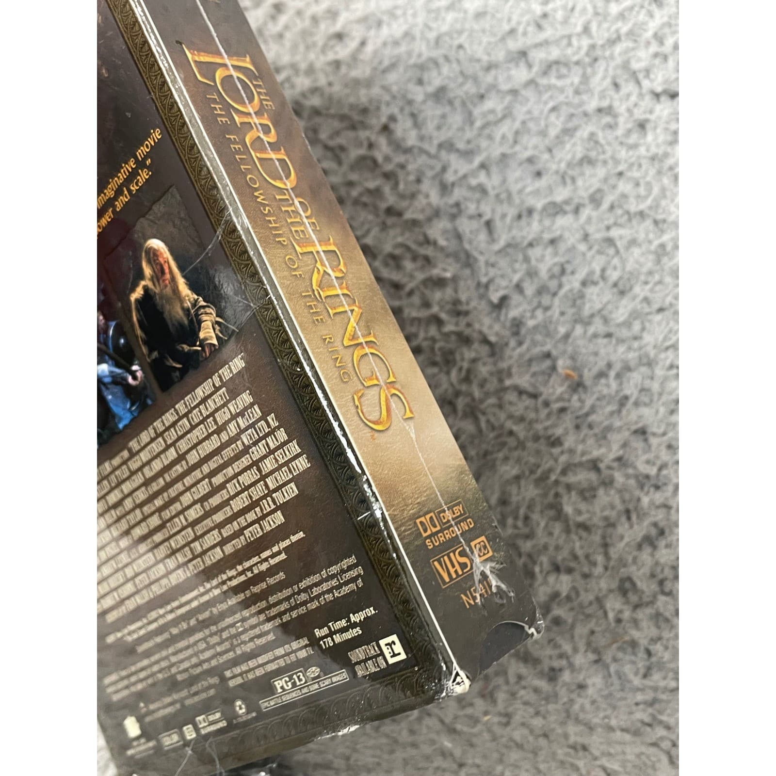Lord of the Rings Fellowship VHS New Sealed 2002 LOTR Tolkien Movie - Thumbnail 9
