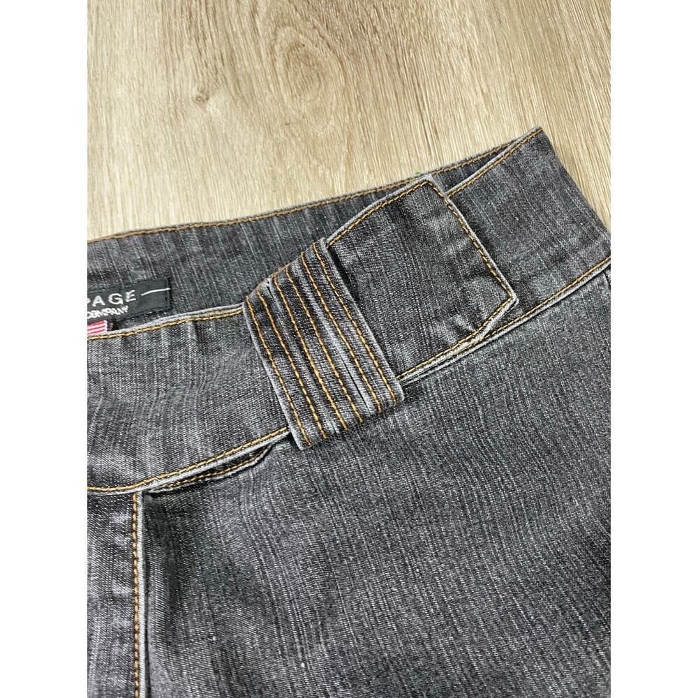 Y2K Vintage Low Rise Bootcut Jeans Women Size 11 Dark Wash Denim 2000s Rampage - Thumbnail 7